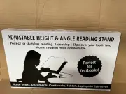 Adjustable Height and Angle Ergonomic Book Holder Reading Textbook Stand Black