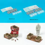 1/35 1/48 1/72 Scale 3D Printting Resin Beer Soda Bottle Crates Box Model Kit