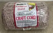 NOS~Bonnie Macrame Braid Craft Cord 6mm 100 yds Pottery Color~Vintage~