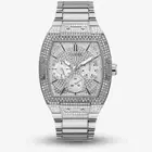Guess Men's Phoenix Silver Nightlife Glitz Watch GW0094G1