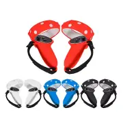 2Pcs Silicone Handle Grip Cover +Nylon Strap For Oculus Quest 2 VR Controller a