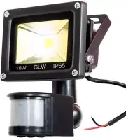 GLW 12V DC LED Motion Sensor Flood Light 10W Mini IP65 Waterproof Outdoor Lig...
