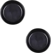 FOMIYES 2pcs Ceramics Plate for Lymphatic Scraping Massage Tool for Body Relaxation Pottery Dish for Women Promotes Circulation Black Scraping Disk