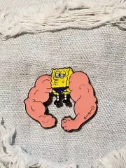 Sponge Bob Square Pants Spongebob Muscle Pants Pin