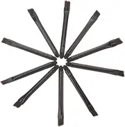 IWOWHERO Double-ended Eye Shadow Brush Set Brow Smudge Sponge Sponge Puff Stainless Steel Nylon Makeup Brush Set for Women