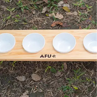 AFU阿福-四口碗組-美耐皿碗/碗架