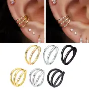 Cartilage Hoop Earrings Nose Piercing Ring Double Septum Ring Septum Clicker 16G