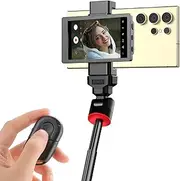 King Ma UHD 60FPS Phone Vlog Self-Portrait Monitor Screen for Samsung Sync Back Camera with Self-Portrait Screen with Magnetic Phone Clamp & Bluetooth Remote Control for TikTok