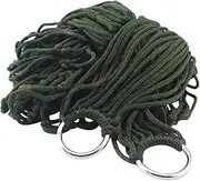 NOLITOY Nylon Rope Mesh Hammock Portable Bed for Adults Camping Loungers Hanging Nap Bed Random