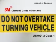 Do Not Overtake Turning Vehicle Sticker for Caravan RV Truck motor home Class 1