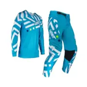 Leatt 3.5 V24 Cyan Ride Kit Light Blue Riding Pants / Jersey Large 5024080603
