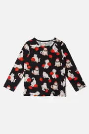 Kitty Kiss Kids LS Tee