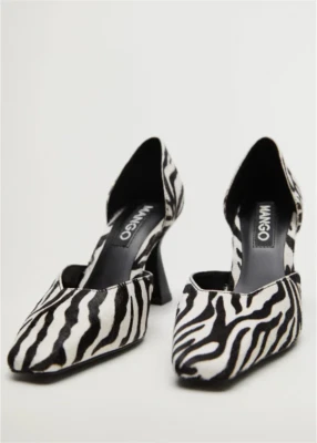 Mango Zebra Women’s Shoes Size 9 White And Black