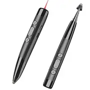 Multi Functional Page Turning Pen Wireless Presenter Clicker Teacher's Remote Red Telescopic Pointer Page Turner Conference Speech Teaching and Training Prese
