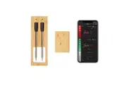 165ft Meat Thermometer Wireless | Smart Digital Bluetooth Food Thermometer for Cooking and Grilling, BBQ, Stove Top, Rotisserie (Dual probe + repeater)