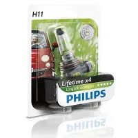 在飛比找Yahoo奇摩購物中心優惠-PHILIPS 飛利浦 四倍壽命環保車燈(H11)公司貨-急