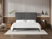 My Style Framed Headboard & Drawer Base - Super King / Gunmetal / Slimline Base