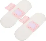 DINHEAROM Washable Feminine Pads 2 Pack Reusable Sanitary Pads Soft Cotton Cloth Menstrual for Daily Use and Pregnancy