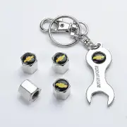 SSRGV Car Tire Dust Caps for Chevrolet with Logo on, 4pcs Metal Car Tire Valve Caps for Chevrolet Tires, Anti-Corrosionaccompanying tool Yalo