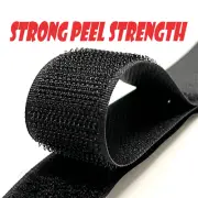 Velcro® Brand 1" Inch Wide Black Hook and Loop - SEW-ON Type - 5 FEET
