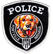 FORTVILLE – K-9 POLICE - INDIANA IN Sheriff Police Patch CANINE DOG