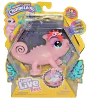 Little Live Pets NOVA Pink Light Up Chameleon Interactive Toy Sings Chats NEW