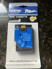 Brother TC-7001 P-Touch Tape Cassette Laminated Labels Refill—NEW