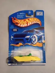 Hot Wheels 2001 OUTSIDER #222 Florescent Yellow With Green Rider Mainline 53751