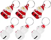 BESPORTBLE 6pcs Decorative Pet Collar Bells Lightweight Charm Accessories for Cats Festive Xmas Hanging Bell Charms for Collars Keyrings Home Decor