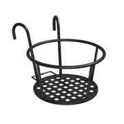 2Pcs Iron Flower Pot Plant Hanging Baskets Rack Garden Bonsai Balcony Planting Tools Holder Hook Bracket
