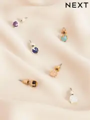Gold Plated/Silver Plated Semi Precious Stone Stud Earrings (633608) | $19