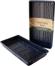 Lightweight Plastic Hydroponic Trays - 10-Pack for Seed Starting and Wheatgrass