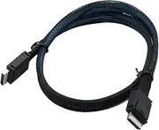 Ziodpwp for PCIe Oculink SFF 8611 4I to Mini SAS SFF-8611 4I Server Super Speed Cable Data Extension Male to Male Transfer Cord