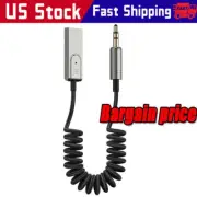 Bluetooth 5.3 to Aux Adapter for Car, USB to TRS 3.5mm Bluetooth Receiver add...