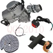 49cc 2 Stroke Pull Start Engine Motor & chain For Pocket Bike Mini Dirt Bike ATV