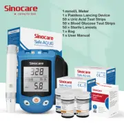 Uric Acid Meter ALSO Blood Glucose Monitor 2 in 1 with 50 Test Strips 50 Lancets