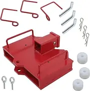 munirater 2in 6500lbs Forklift Hitch Adaptor Dual Pallet Trailer Tow Receiver Attachment