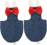 VILLFUL 2pcs Bird Diaper Parrot Nappy Flight Suit for Birds Soft Clothes for Comfort and Protection for Parakeets Budgies and More