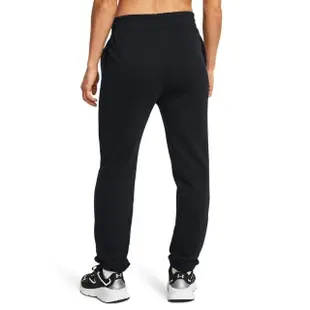 【UNDER ARMOUR】UA 女 Rival Terry Jogger 長褲_1382735-001(黑色)