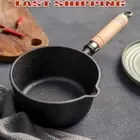 Cast Iron Hot Oil Pan Non-Stick Cooking Saucepan Mini Boiling Pan Small Saucepan