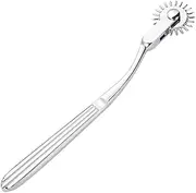 INNEDYOUMM Metal Wartenberg Neuro Pinwheel Stainless Steel 1 Round 360°Rolling Pin Wheel for Testing Nerve Sensitivity (Silver)