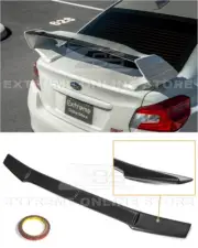 For 15-21 Subaru WRX STi | Primer Black Rear Gurney Flap Spoiler Trunk Wing (for: Subaru)