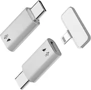 Micro USB C to Lightning Adapter for iPhone, Lavalier, Type C Male to Lightning Female, Compatible with iPhone 16/15, Not Suitable for Headphones and Data