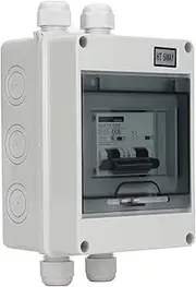 DC Disconnect Switch, 2P 125A DC Miniature Circuit Breaker 1000V IP65 Easy to Install for Solar Photovoltaic System