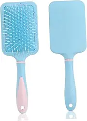PLAFOPE Lightweight Massage Comb Paddle Design for Tangled Curly Hair Light Blue