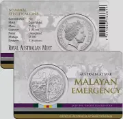 2016 Australia at War Malayan Emergency RAM 50c Carded Coin UNC