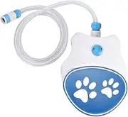 Outdoor Dog Water Fountain Press | Outdoor Dog Sprinkler Toy - Dog Sprinkler Drinking Water Dispenser, Dog Water Toy Drinking Sprinkler with Soft Hose for Outside