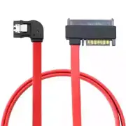 SAS SFF-8482 SAS29+15P To SATA 7P Left-angle Adapter Cable for Computer Modding