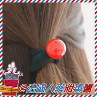 在飛比找Yahoo!奇摩拍賣優惠-售完【法國人】 韓版 韓系 簡約紅珠造型 黑色彈力髮圈 髮飾