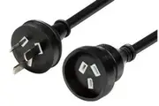 DYNAMIX 10M 240v 10A Standard Duty Power Extension Lead - Black PEXT10MBK